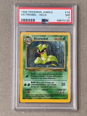 Pokemon Victreebel - Holo 14/64 PSA 7 Grade / rare Karte