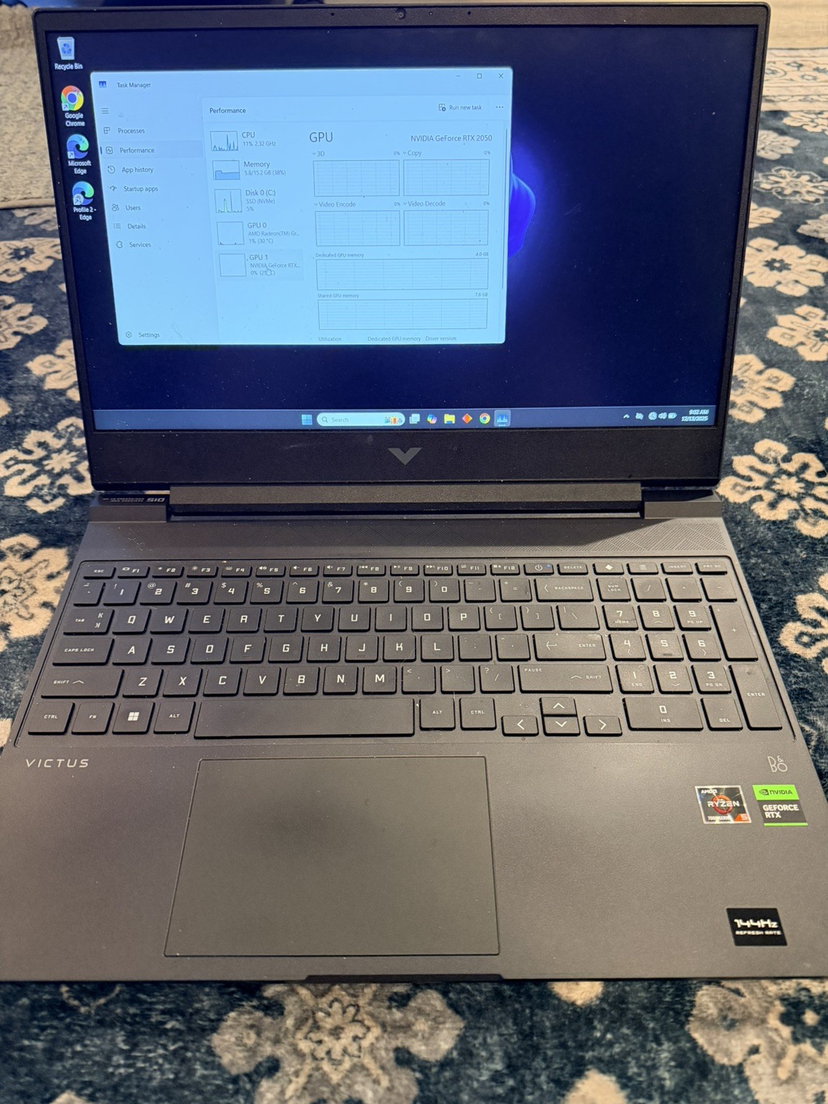 HP Victus Gaming Laptop with RTX 2050