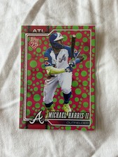 2026 Topps Holiday Pink and Green Dots Variation #310 Michael Harris II