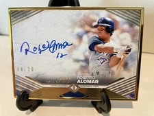 Roberto Alomar Auto #08/20 2021 Topps Transcendent Image Variation Hall of Fame
