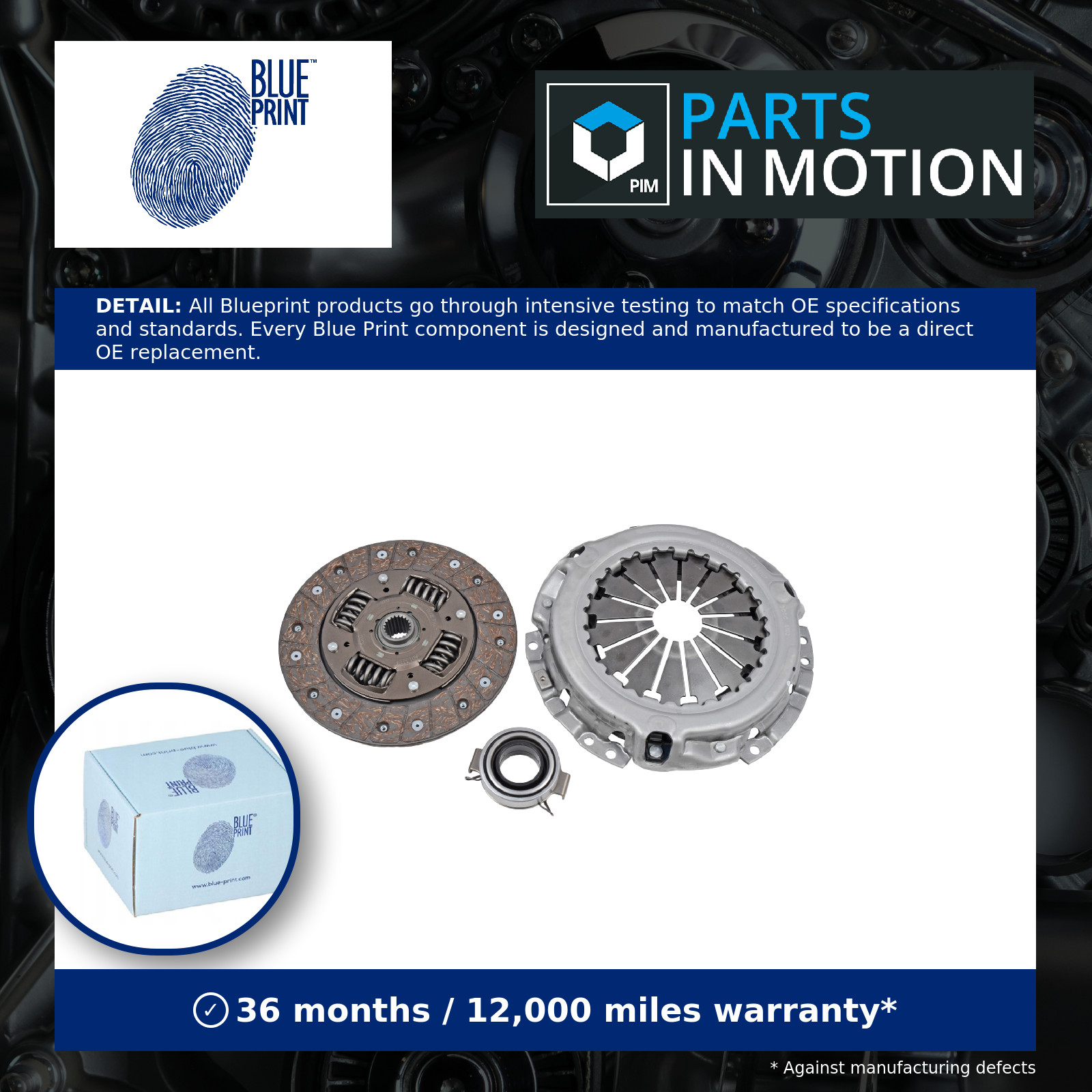 BLUE PRINT ADT330260 Clutch Kit With Release Bearing Fits Toyota Yaris/Vitz - Image 6