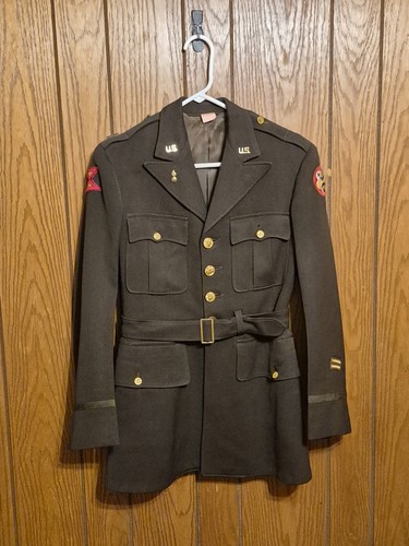 WW2 US Army Officer's Chocolate Brown Officer's Jacket Western Pacific Forces