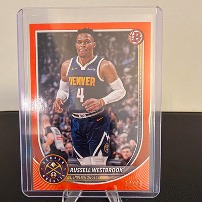 Topps 2024-25 Bowman Russell Westbrook Nuggets #102 Orange Parallel /25