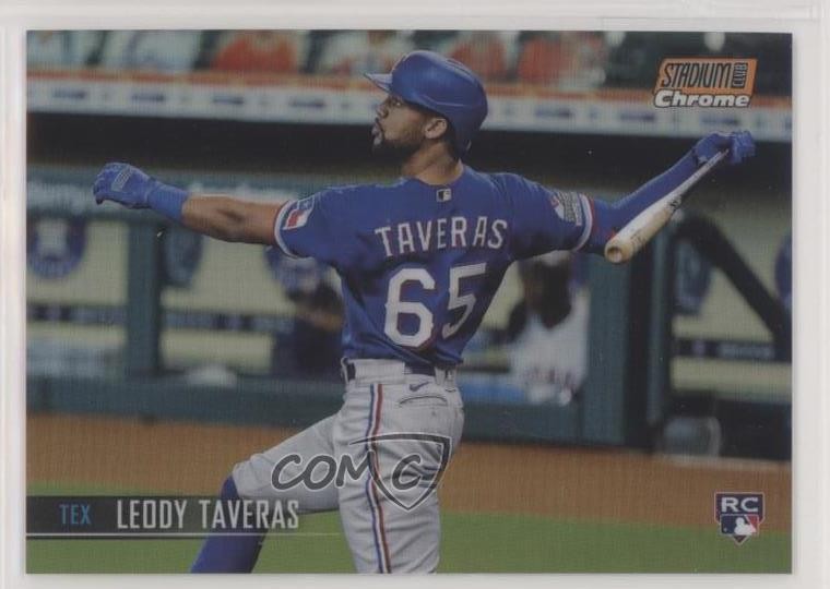 2021 Topps Stadium Club Chrome Orange Refractor /99 Leody Taveras #290 Rookie RC