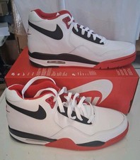 Nike Air Flight Legacy Mid Hombres 12 Zapatos Tenis Atléticos Blanco Rojo BQ4212-100