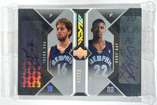 2006-07 Upper Deck Black Rudy Gay/Pau Gasol Dual Auto RC #DA-GG /25 Sealed