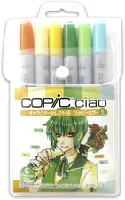 Copic chao 6 pieces set Character select 6 Piece Happy basic Color Japan