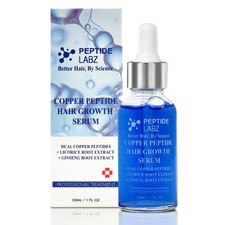 Copper Peptide Hair Serum with Copper Tripeptide-1   Dual Peptide Scalp Treat...