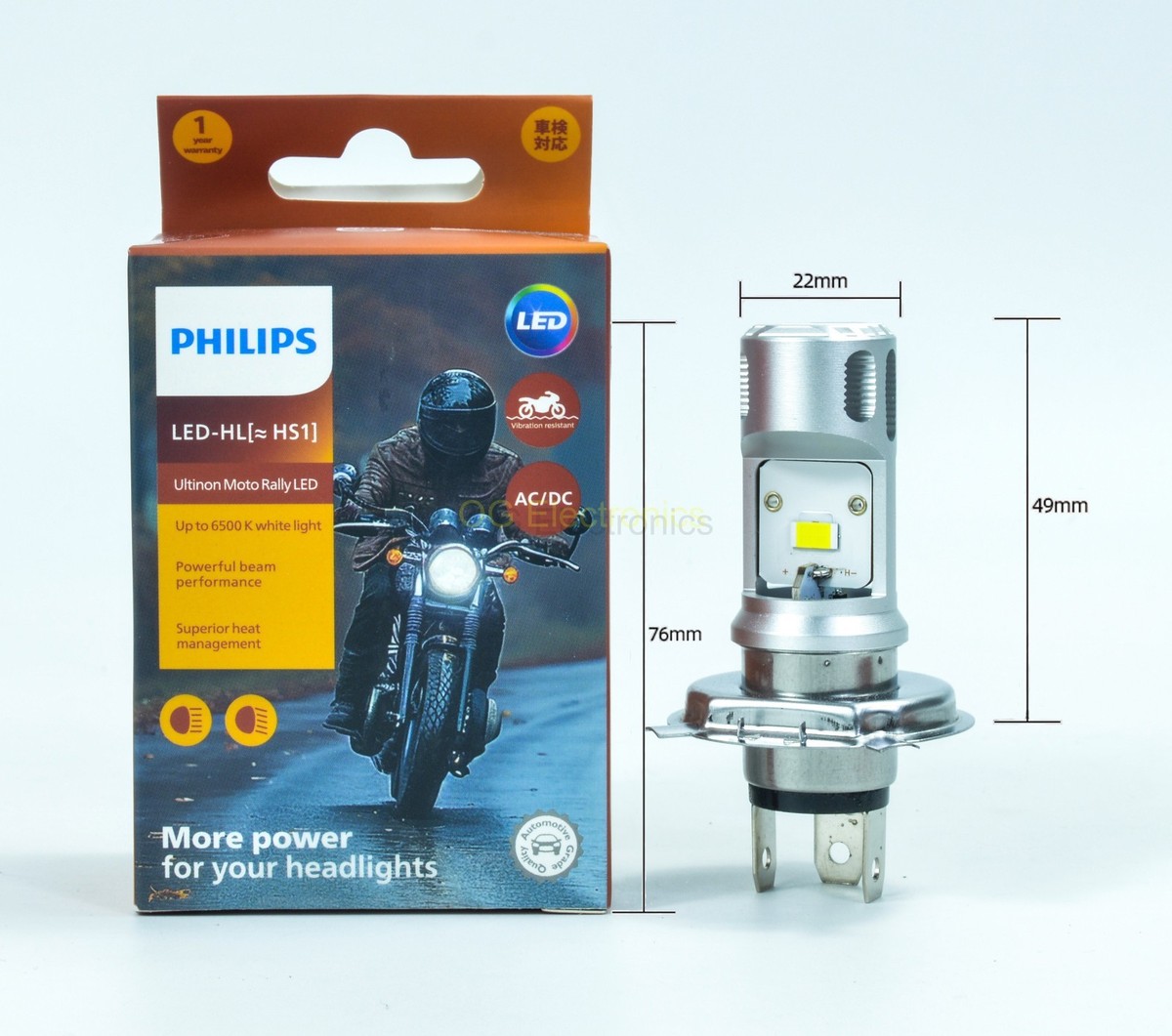 PHILIPS LED Ultinon LED-HL HS1 Performance 6500K Motorcycle