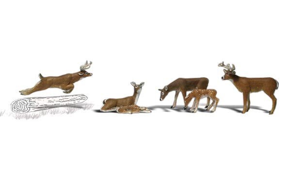 Woodland Scenics Gauge H0 / HO ""Finely Painted Red Deer"" A1884