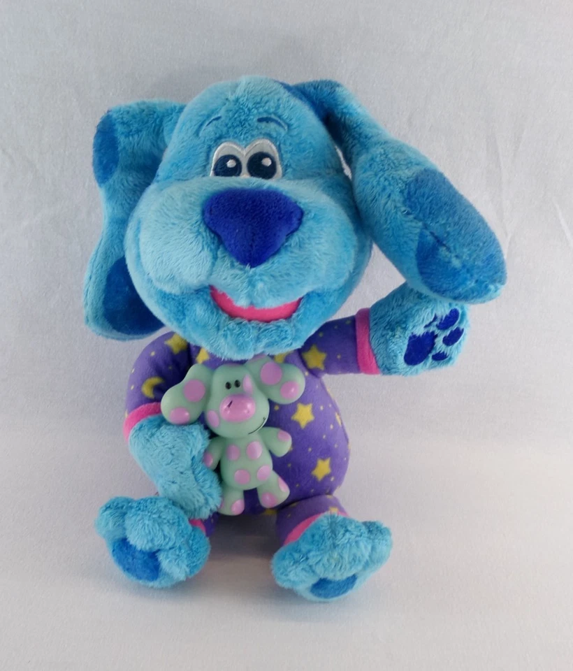 Blue’s Clues And You! Peluche azul para dormir de 13 pulgadas, relleno musical iluminado - funciona Foto 3 de 4