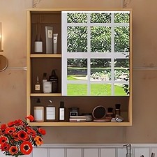 Bathroom Wall Mirror Cabinet Medicine Cabinet for Bathroom Living Room Entryway