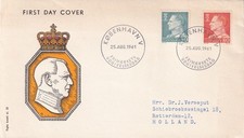 SA25d Denmark 1961 King Frederik IX - FDC
