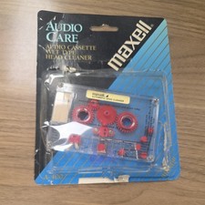 Maxell Cassette Head Cleaner Audio Wet Type A-400 Premium Cleaning Kit Solution
