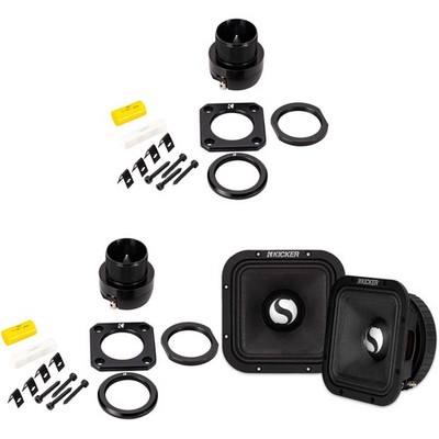 Kicker ST-Series PA ST3TW 1'' Bullet Tweeter & ST7MR8 7'' Mid Range Bundle ( 2 ...