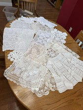 Doilies Lot of 25 Beautiful Doilies Assorted Shapes Sizes Colors Lot 1.