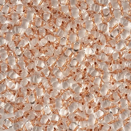 Matubo Czech Gemduo 2-Hole, Crystal Copper Lined, 50g,Beads - Picture 1 of 1