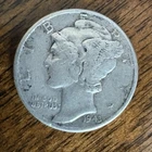 1943-P MERCURY Silver DIME, Circulated, You grade it! #1