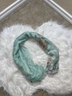 Teal Multicolor Women’s Scarf Floral Design One Size — photo 1