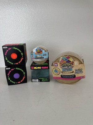 1 Seashell Dumpling, 2 Needoh Groovy Globs, 1 Nice Berg, 1 Mini Dumpling