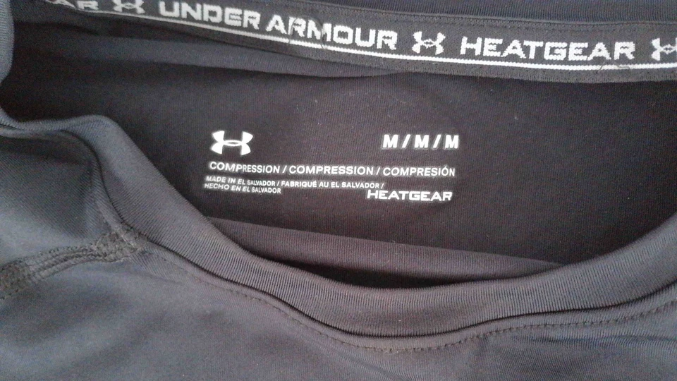 Under Armour Hombre Heatgear Manga Larga Top, Negro Medianoche M Ua Hg Comp Ls - Imagen 2 de 3