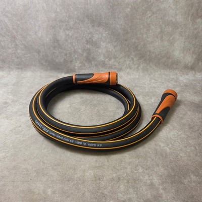 Giraffe Tools Garden Hybrid Hose 5/8'' 10ft Black Orange 150 PSI Lead-in Hose