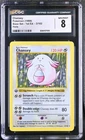 Chansey #3 Holo Rare Pokemon Base Set 1st Edition Shadowless 1999 CGC 8