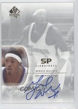2002-03 SP Authentic SP Signatures Gerald Wallace #GW Auto 0b9