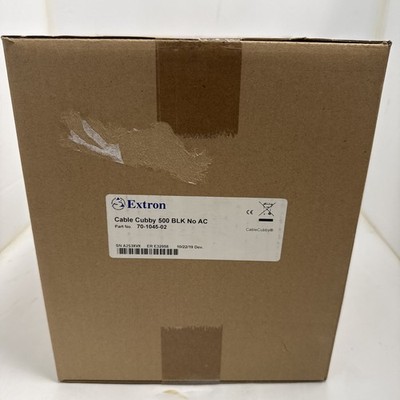 Extron Cable Cubby 500 US 70-1045-02   Black   NEW FACTORY SEALED