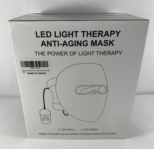 NEW YKeluxon Red Light Therapy Mask for Face LED Infrared Portable SEALED