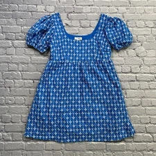 Rhode x Target Dress L Blue Eyelet Babydoll Dress Whimsy Boho Cottagecore Beach