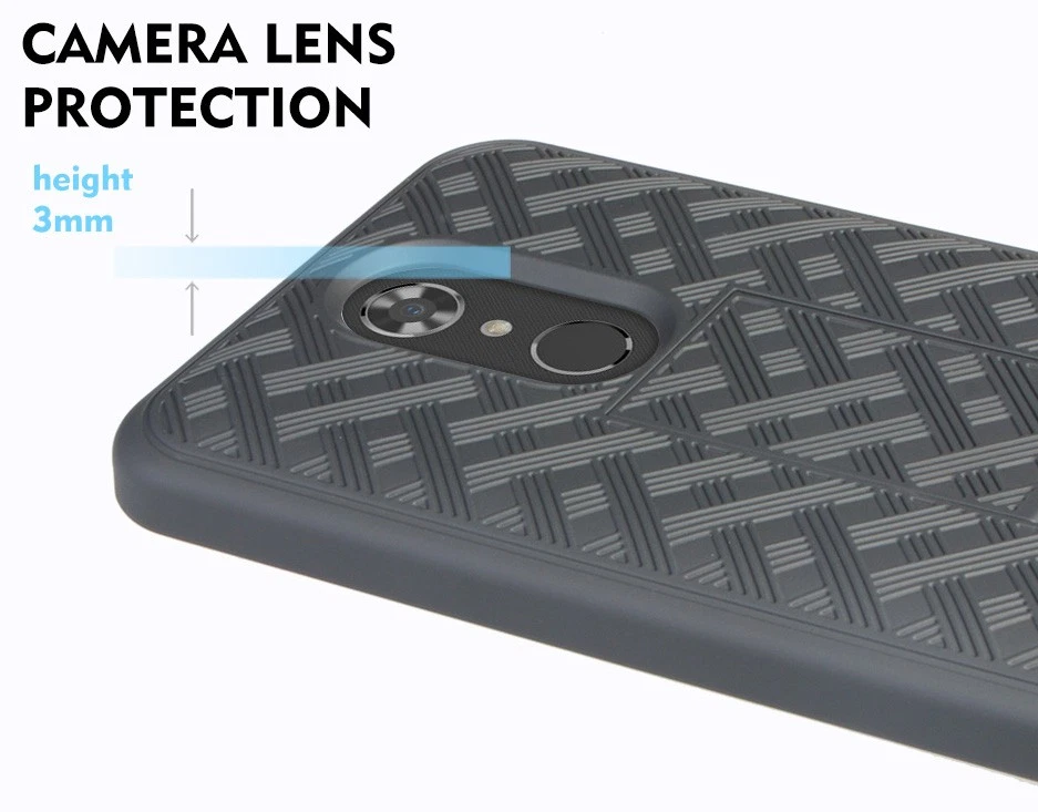 Black Kickstand Case Cover + Belt Clip Holster for ZTE Imperial Max (Z963U) - Image 4 of 4