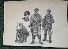 Bodenfund/ /Sammeln/Zeichnung/ Militaria/ Alt/ Kunst/ 