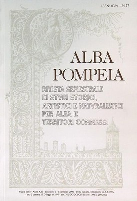 ALBA POMPEIA FASC I - I SEM 2000 AA.VV. LA TYPOGRAFICA 2000 \ BROSCHURA