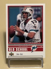 1999 UPPER DECK RETRO OLD SCHOOL / NEW SCHOOL DAN MARINO # ON 11 - CARD # 38/50
