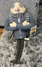 Despicable Me Gru Medium Plush Stuffed Animal Gray Blue with Minion Tag