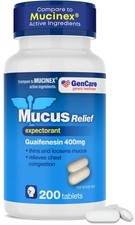 Mucus Relief Expectorant Guaifenesin 400 400mg - 200 Tablets, White