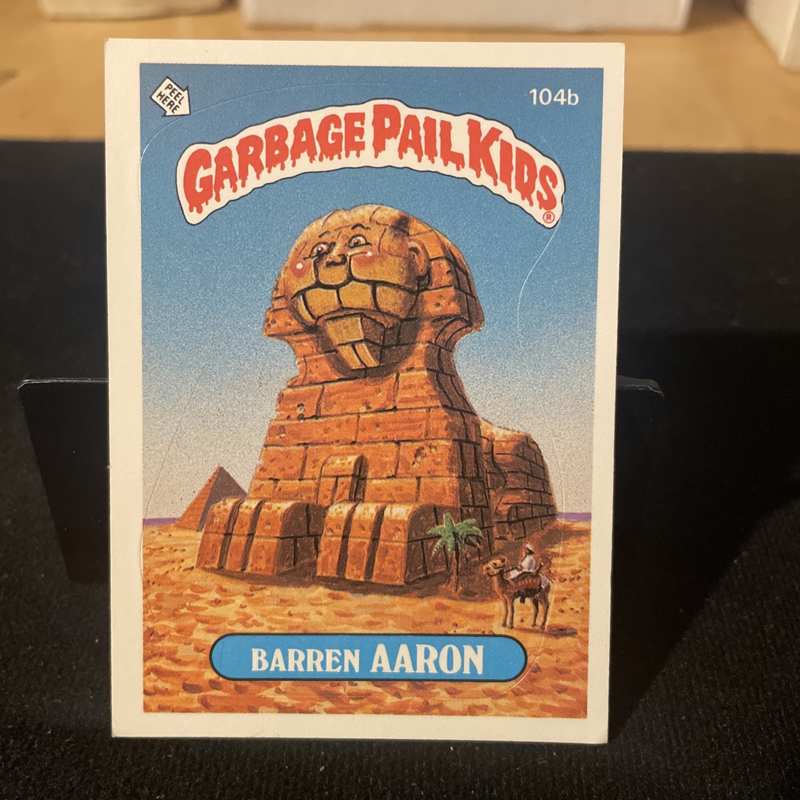 Garbage Pail Kids Series 3 1986 #104b Barren Aaron