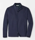 NEW MENS PETER MILLAR GOLF L/S GUST FULL ZIP JACKET COAT, MEDIUM, NAVY BLUE