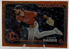 Hunter Gaddis Orange Foil /299 2024 Topps Update Guardians US211 