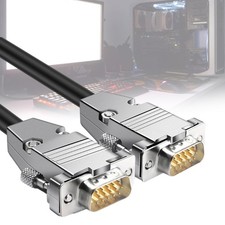 High Resolution SVGA Cable HDB15 Male/Female 150cm Double Shielded Coaxialed