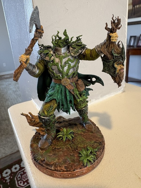 Green knight resin figure 4”