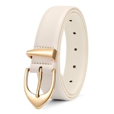 Women's Leather Belts, Classic Minimalist Design For Jeans Pants Dresses