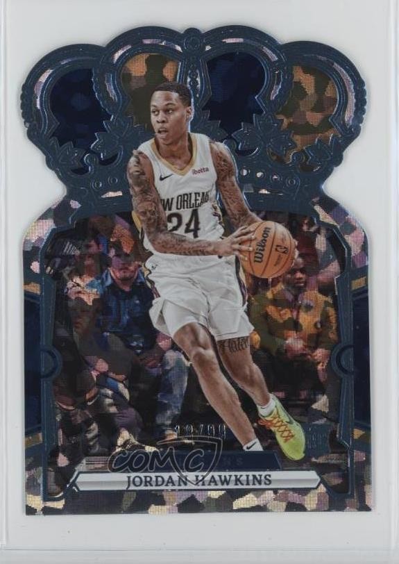 2023-24 Panini Crown Royale Blue Crystal 18/99 Jordan Hawkins #84 Rookie RC 1b30