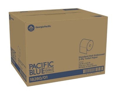Pacific Blue Select 2-Ply Toilet Paper, 80 Rolls, Model 18280/01 - *UPS GROUND*