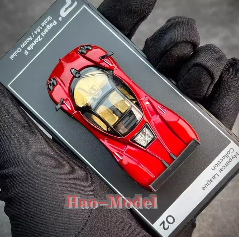 PosterCars 1:64 Pagani Zonda F Alloy Diecast Model Car Display Birthday Gift Red - Photo 4/4