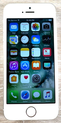 APPLE IPhone 5S 12 GB Silver Unlocked 10.3.1 Model A1533 ME306LL/A  VGC