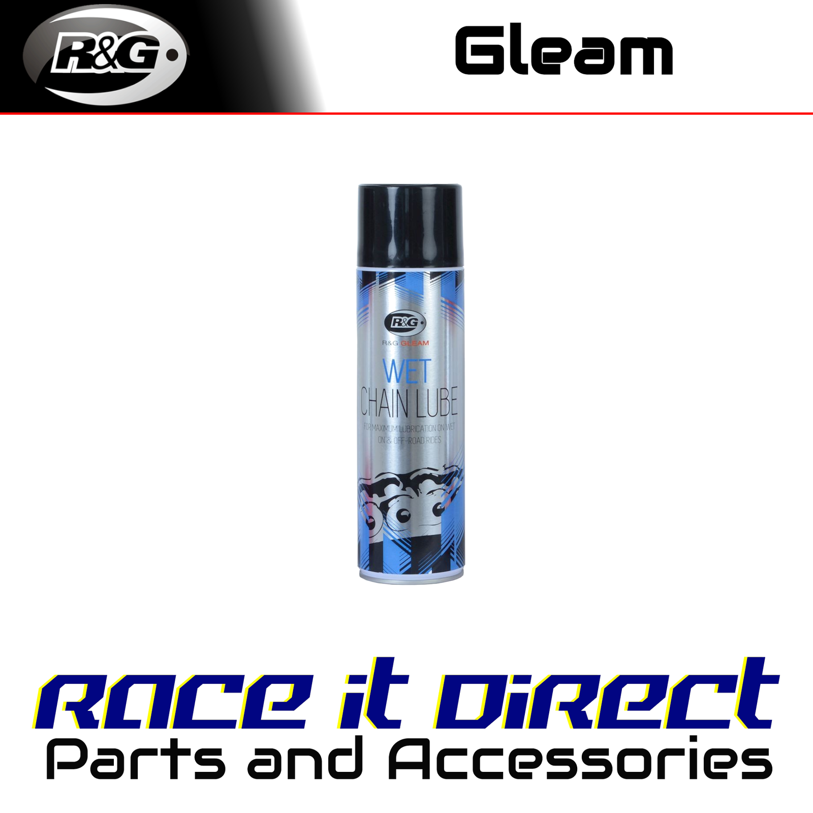 RGGLEAM9 R&G Gleam Wet Chain Lube 500ml R&G
