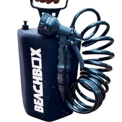 #ad BeachBox Portable Shower Tank 1.3 Gal Hot Cold Insulated Camping Shower $82.45