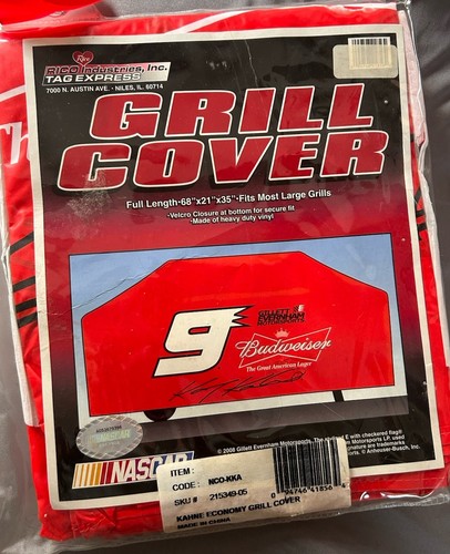 New Vintage OFFICIAL Nascar Dale Earnhardt Jr Grill Cover 8 Red Size 68 X21 X35 - Picture 5 of 6
